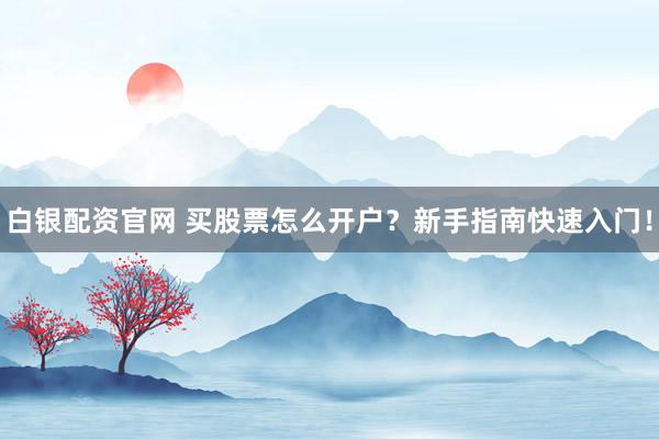 白银配资官网 买股票怎么开户？新手指南快速入门！