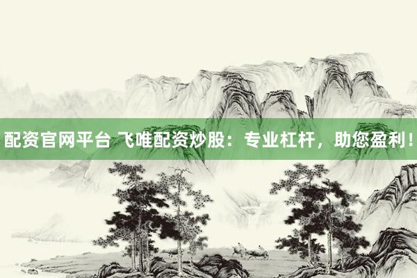 配资官网平台 飞唯配资炒股：专业杠杆，助您盈利！