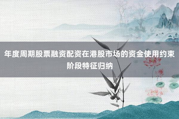 年度周期股票融资配资在港股市场的资金使用约束阶段特征归纳